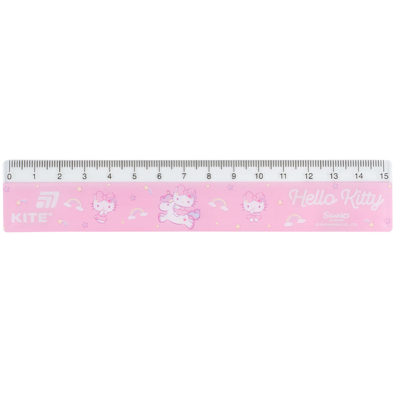 Лінійка пластикова Kite Hello Kitty,HK26-090-2, 15 см