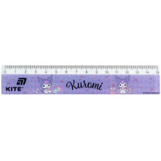 Лінійка пластикова Kite Kuromi, HK26-090-1, 15 см