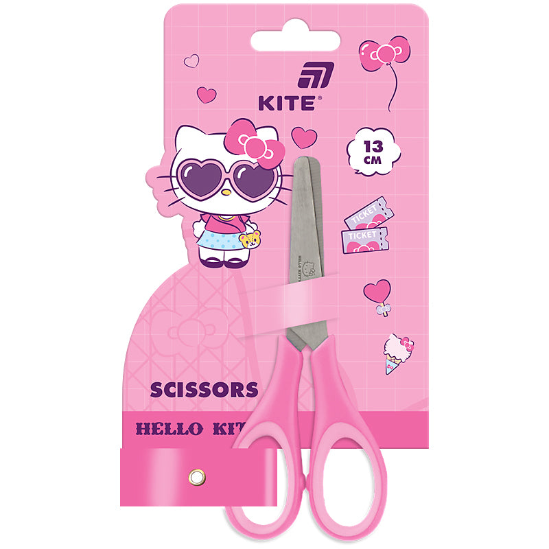 Ножиці дитячі з гумовими вставками Kite Hello Kitty HK26-123, 13 см