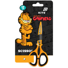 Ножиці дитячі з гумовими вставками і малюнком на лезі Kite Garfield GF26-148, 13 см