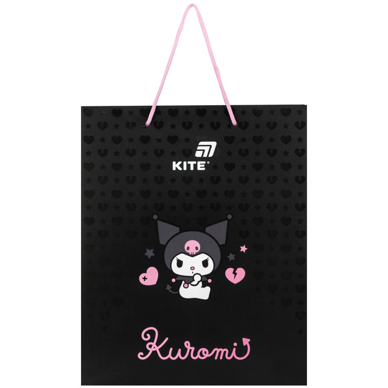 Пакет паперовий подарунковий Kite 26х32 см Kuromi HK26-266-2. Фото 2