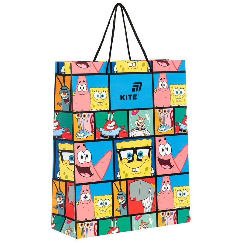 Пакет паперовий подарунковий Kite 26х32 см Sponge Bob SB26-266
