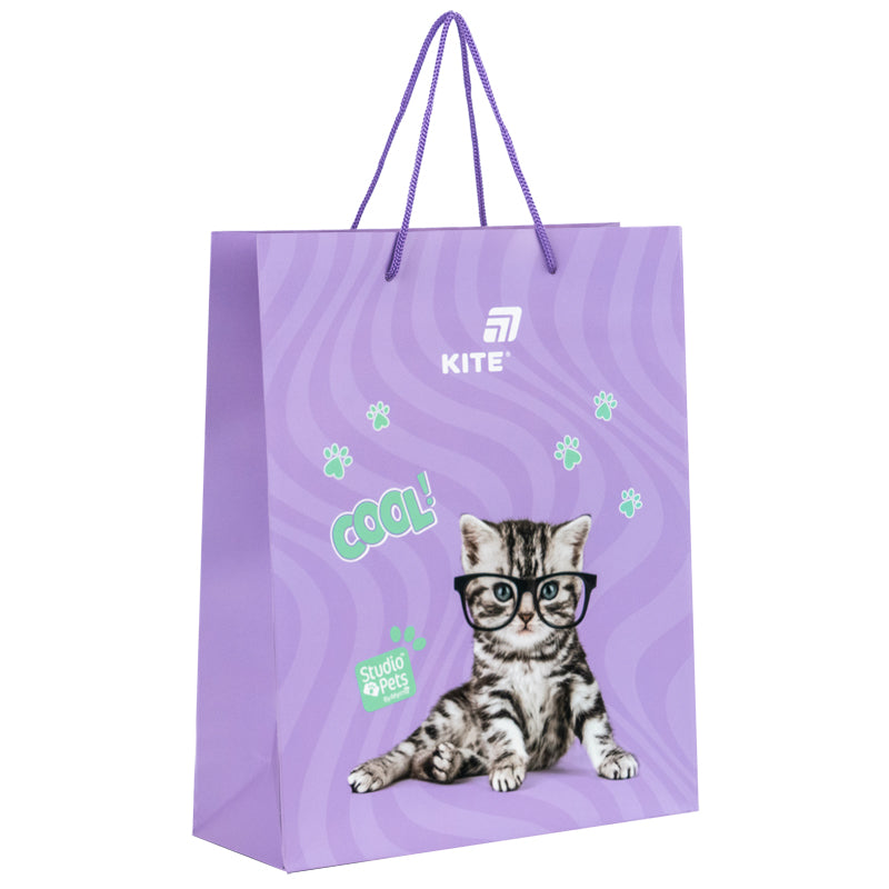 Пакет паперовий подарунковий Kite 26х32 см Studio Pets SP26-266