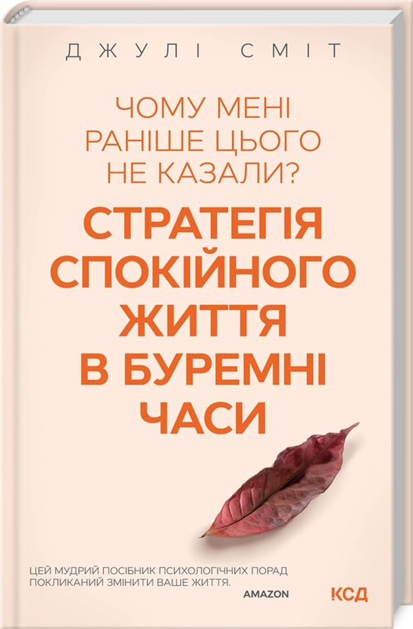 Книга Чому мені раніше цього не казали? Стратегія спокійного життя в буремні часи - Джулі Сміт