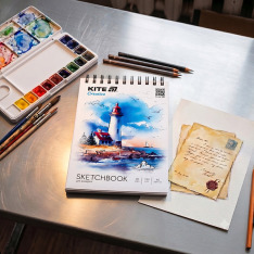 Скетчбук для акварелі Kite Creative K-1283, А5, на спіралі, 20 аркушів. Фото 5