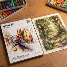 Скетчбук для робіт олівцями Kite Creative K-1277, А5, 30 аркушів. Фото 5