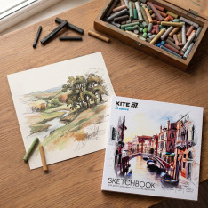 Скетчбук для робіт олівцями Kite Creative K-1279, 21х21 см, 30 аркушів. Фото 5