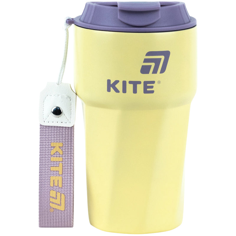Термокружка Kite 450 мл, K26-1220-3, жовта