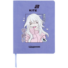Щоденник шкільний Kite, м'яка обкладинка, PU Anime K26-283-6
