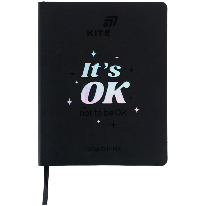 Щоденник шкільний Kite, м'яка обкладинка, PU It's OK K26-283-5