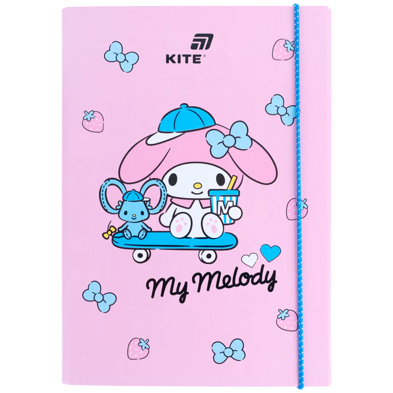 Папка для зошитів на гумці Kite My Melody HK26-210-2, картон. Фото 2