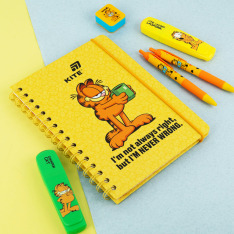 Блокнот на спіралі Kite Garfield GF26-190, A5, 80 аркушів, клітинка. Фото 4