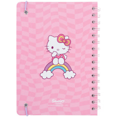 Блокнот на спіралі Kite Hello Kitty HK26-190-1, A5, 80 аркушів, клітинка. Фото 3