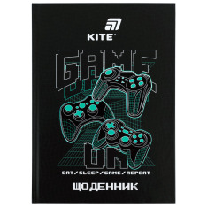 Щоденник шкільний Kite Game on K26-262-5, тверда обкладинка