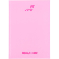 Щоденник шкільний Kite K26-262-15, тверда обкладинка, рожевий