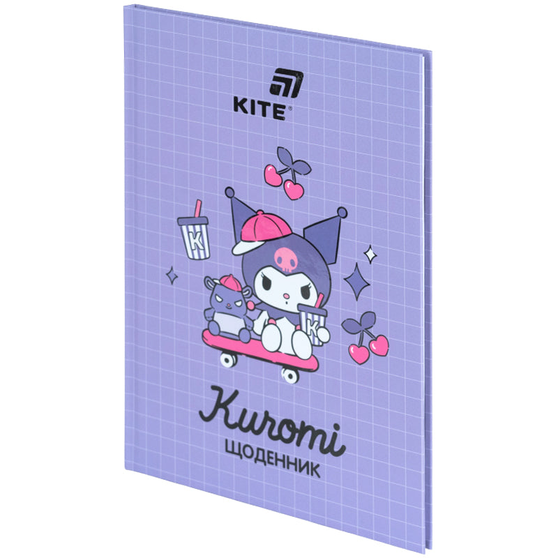 Щоденник шкільний Kite Kuromi HK26-262-3, тверда обкладинка. Фото 2