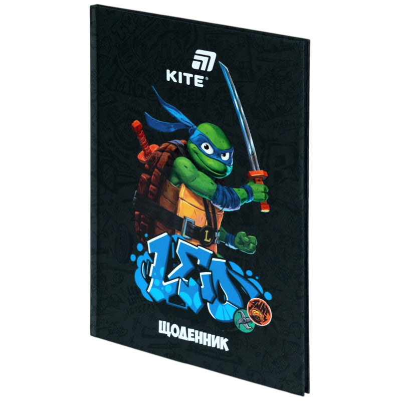 Щоденник шкільний Kite Ninja Turtles NT26-262, тверда обкладинка. Фото 2