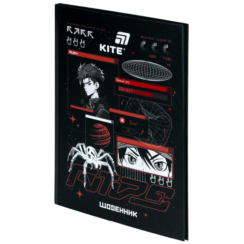 Щоденник шкільний Kite Red Anime K26-262-8, тверда обкладинка. Фото 2