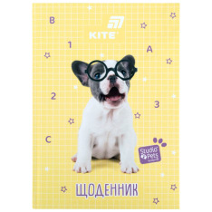 Щоденник шкільний Kite Studio Pets SP26-262-1, тверда обкладинка
