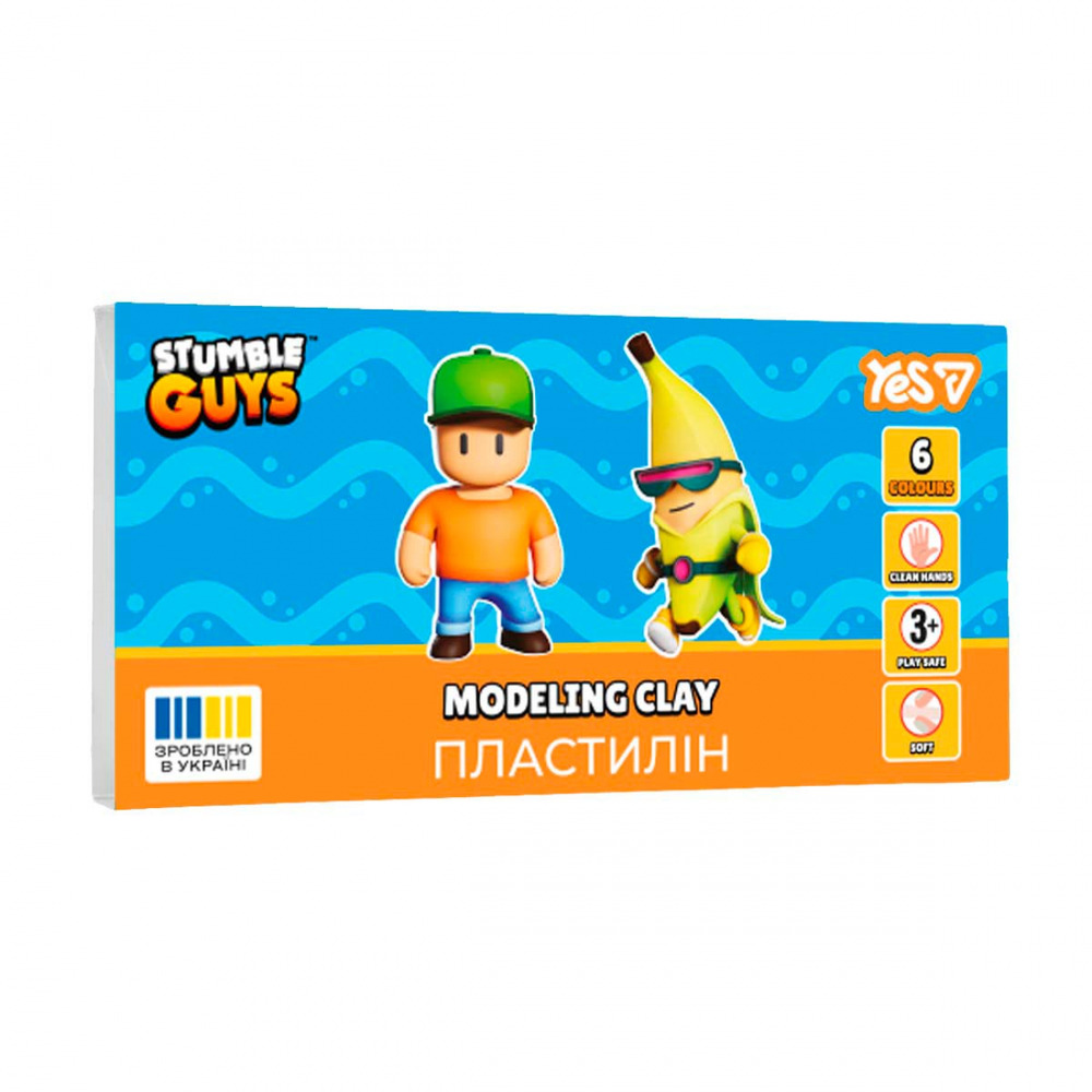 Пластилін Yes Stumble Guys 6 кольорів 120 г 540725