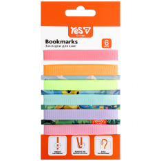 Закладки для книг Yes Orange Line 6 шт пастельні кольори 708849