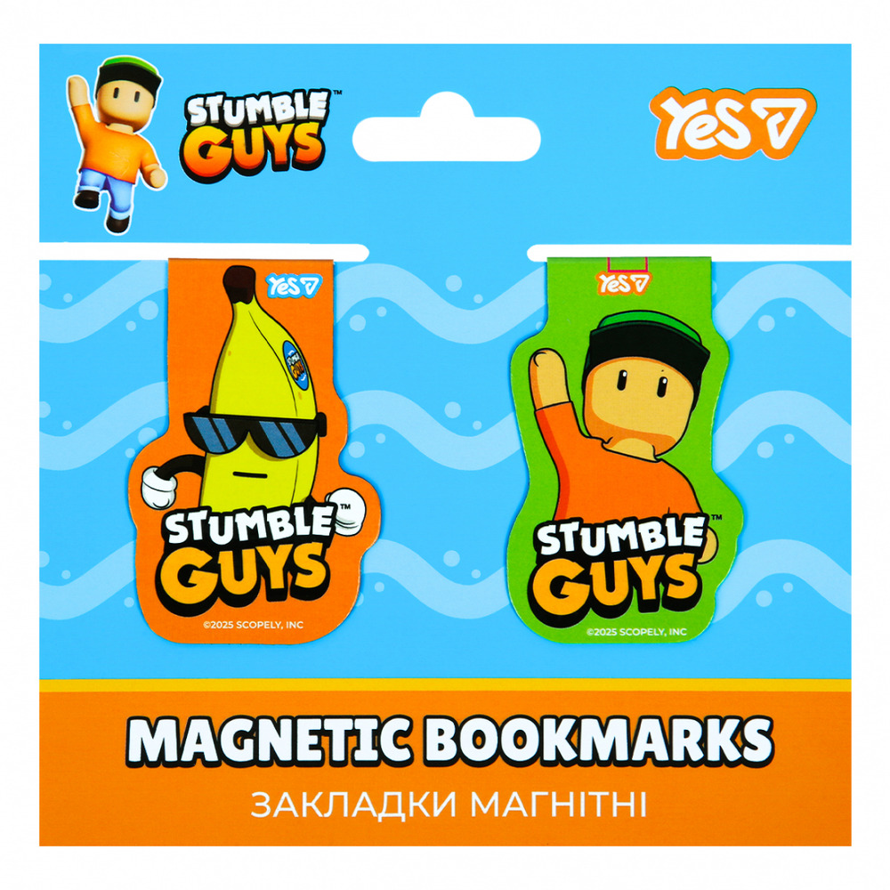 Закладки магнітні Yes Stumble Guys Heroes 2шт 708747