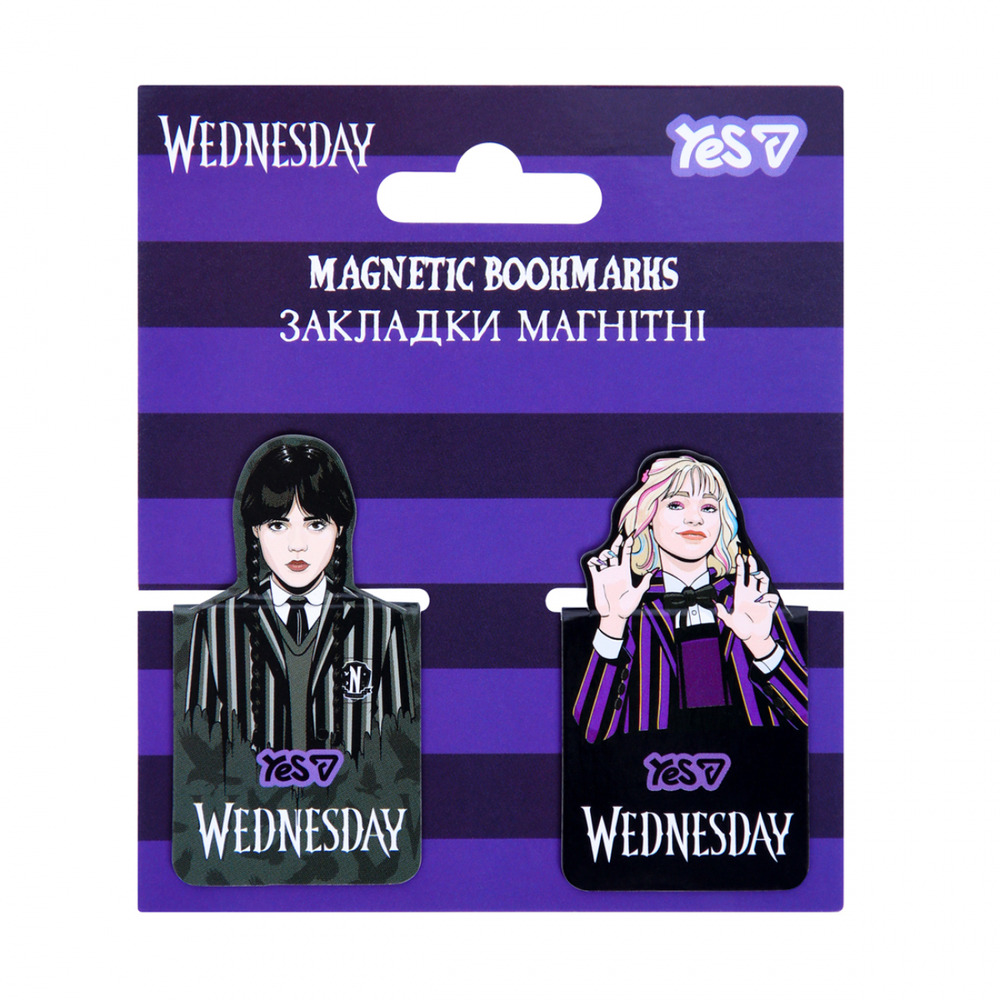 Закладки магнітні Yes Wednesday 2 шт висікання 708818