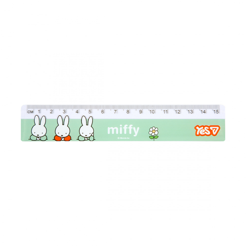 Лінійка Yes Miffy 15 см 370727. Фото 2