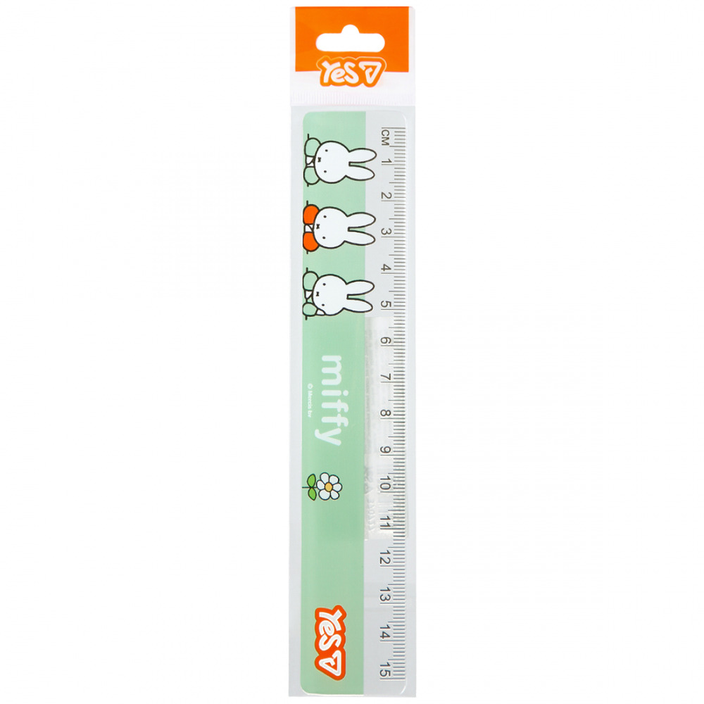 Лінійка Yes Miffy 15 см 370727