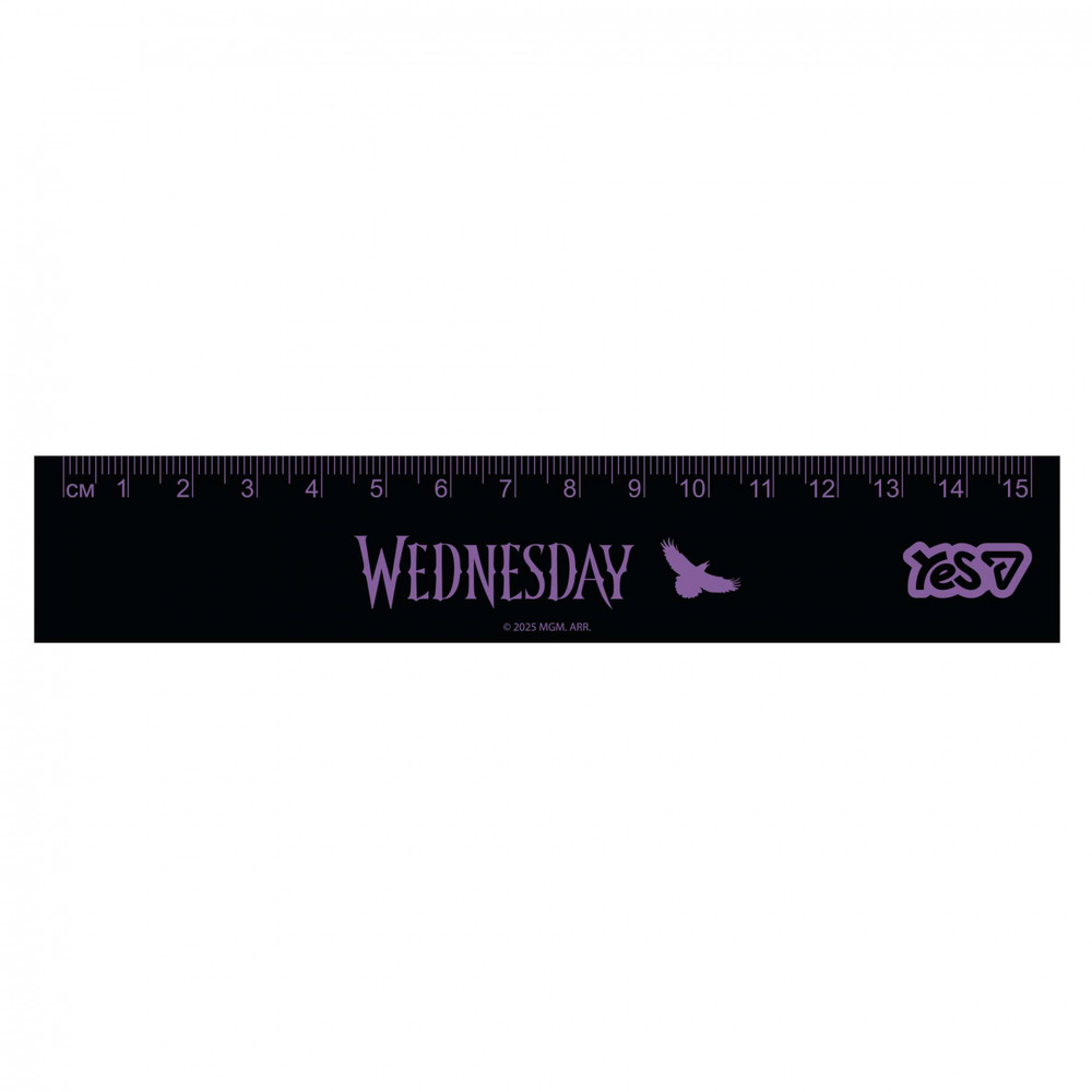 Лінійка Yes Wednesday 15 см 370713