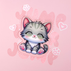 Щоденник шкільний YES Cute kitten А5 40 аркушів PU твердий 911393. Фото 3