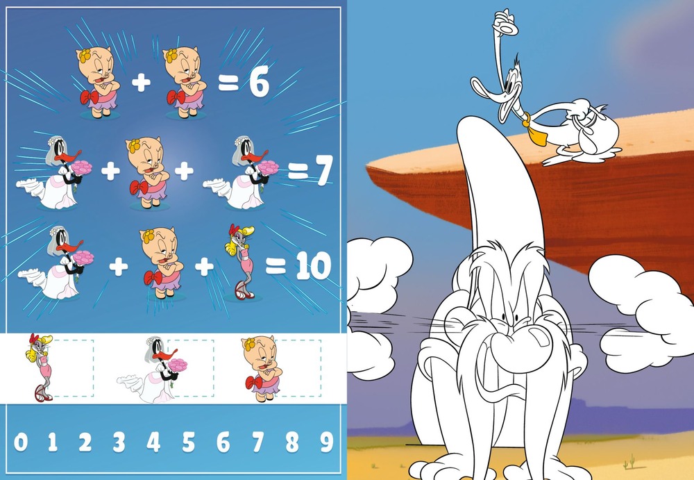 Книжка-розмальовка зі стікерами - Looney Tunes: Веселий кролик ©Warner Bros. Фото 3