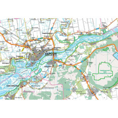 Карта автошляхів Херсонська область м-б 1:250 000. Фото 3