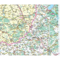 Карта автошляхів Черкаська область м-б 1:250 000. Фото 2