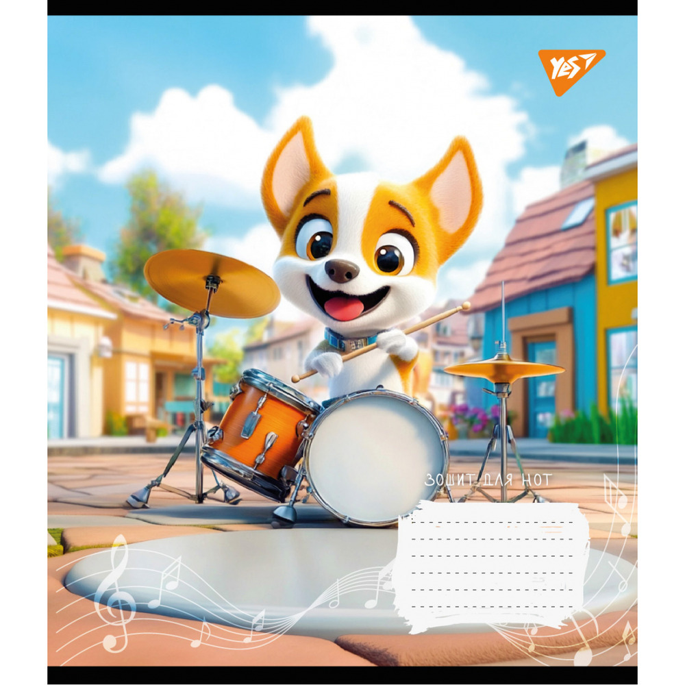 Зошит для нот Yes Furry musicians А5 12 аркушів 767436. Фото 5