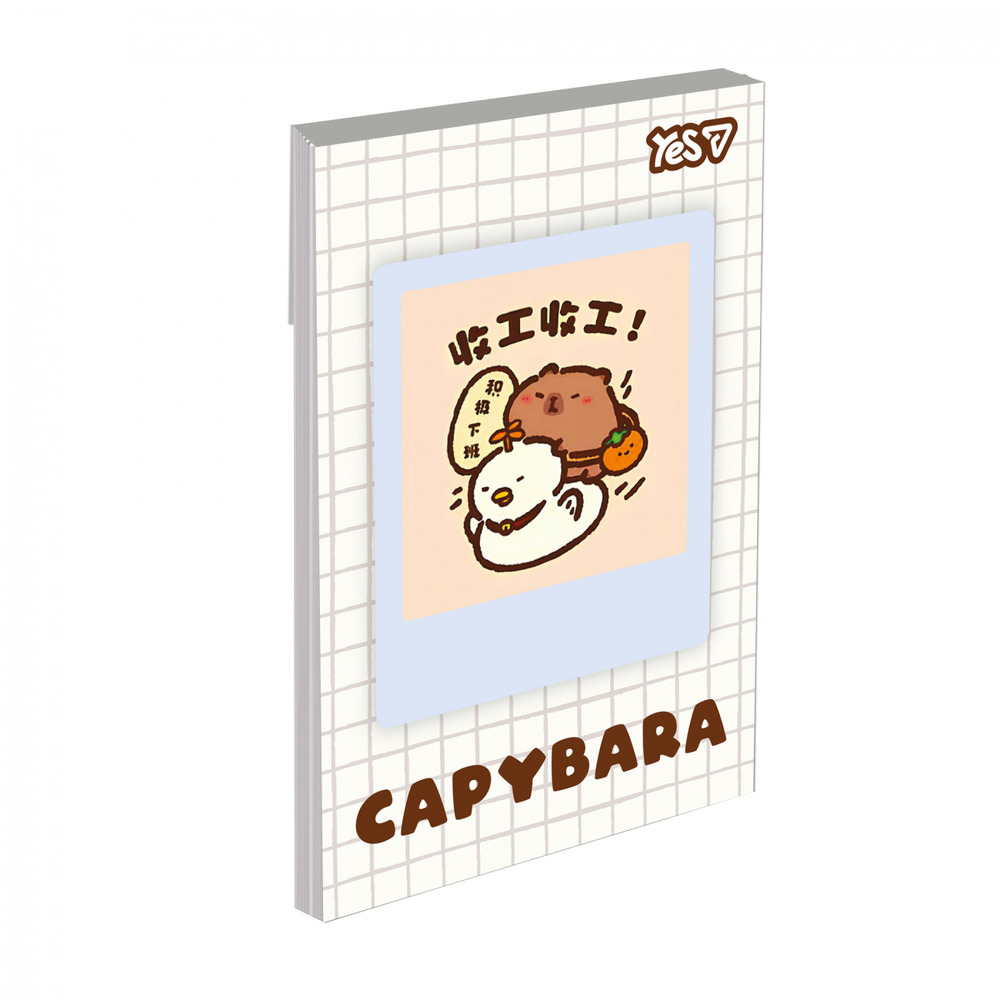 Блокнот Yes Capybara А7 48 аркушів клітинка 152574. Фото 2