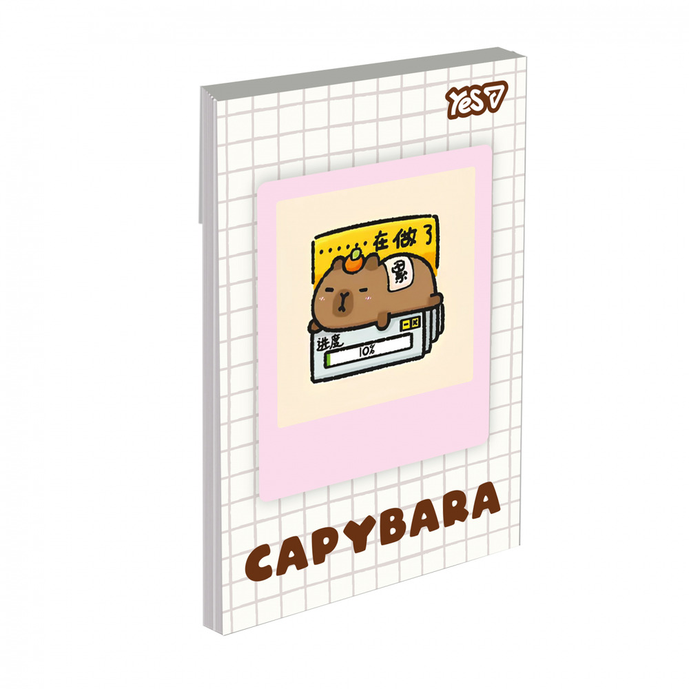 Блокнот Yes Capybara А7 48 аркушів клітинка 152574. Фото 3