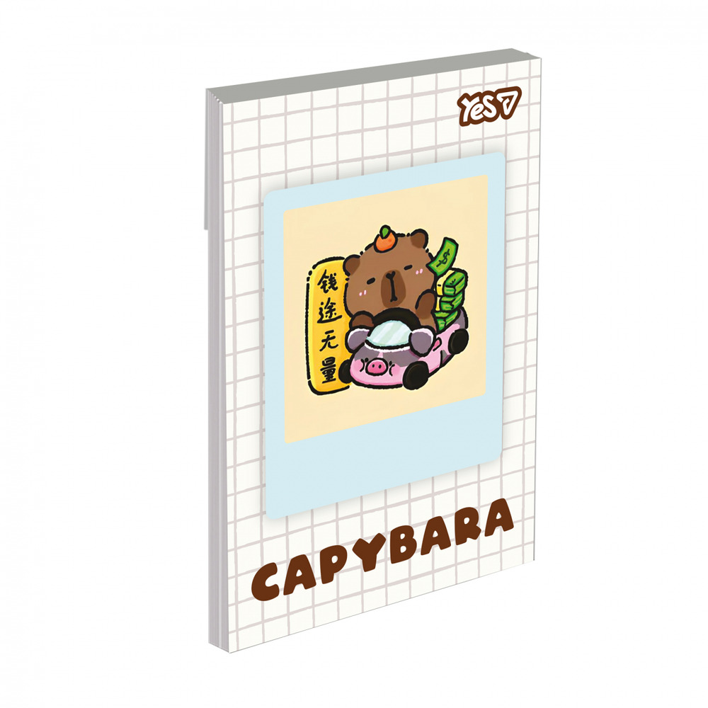 Блокнот Yes Capybara А7 48 аркушів клітинка 152574. Фото 7