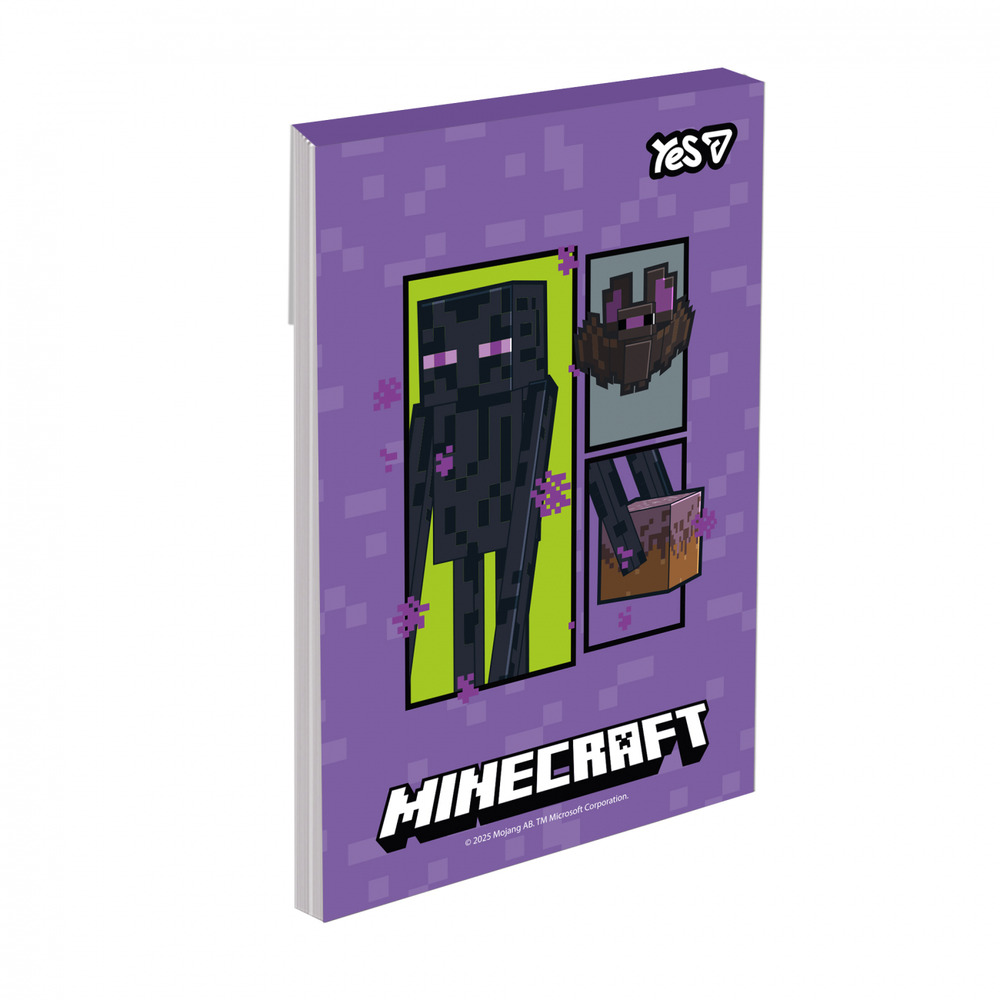 Блокнот Yes Minecraft А7 48 аркушів клітинка 152567. Фото 6