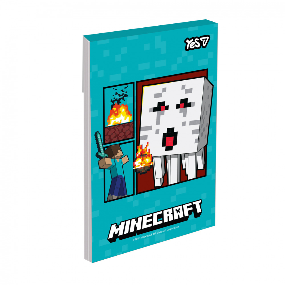 Блокнот Yes Minecraft А7 48 аркушів клітинка 152567. Фото 7