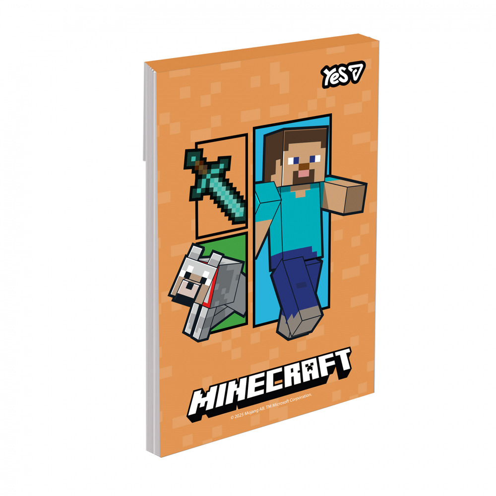 Блокнот Yes Minecraft А7 48 аркушів клітинка 152567. Фото 8