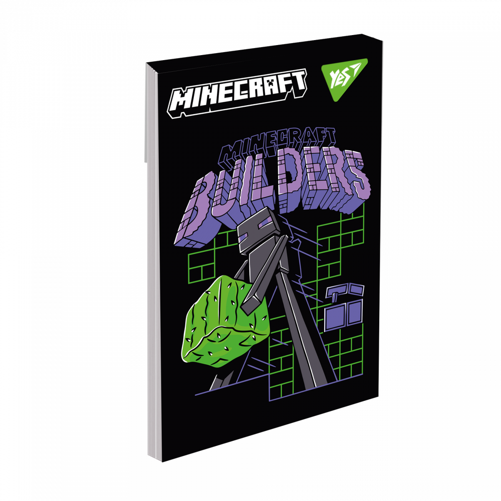 Блокнот Yes Minecraft Black А7 48 аркушів клітинка 152109. Фото 4