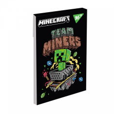Блокнот Yes Minecraft Black А7 48 аркушів клітинка 152109. Фото 5
