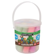 Крейда кольорова Yes Minecraft JUMBO 12 штук у відрі 400549