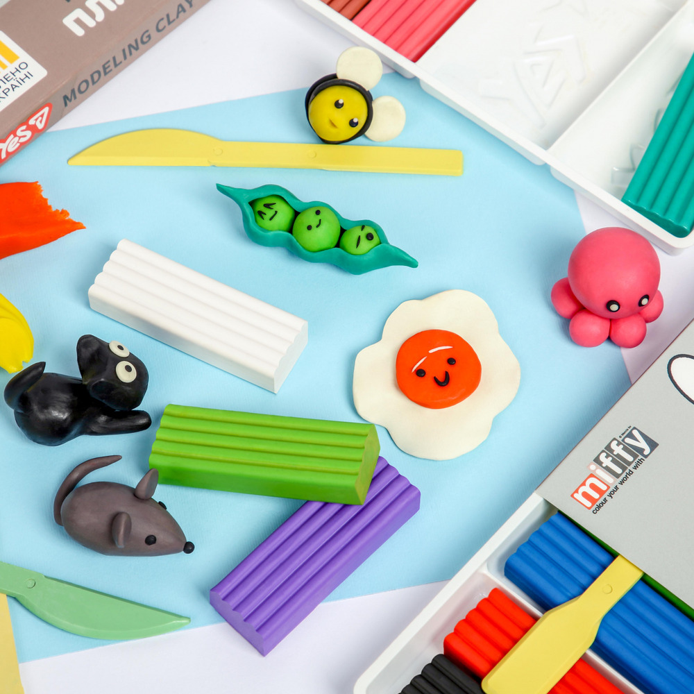 Пластилін Yes Miffy 18 кольорів 360 г 540721. Фото 6