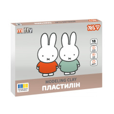 Пластилін Yes Miffy 18 кольорів 360 г 540721