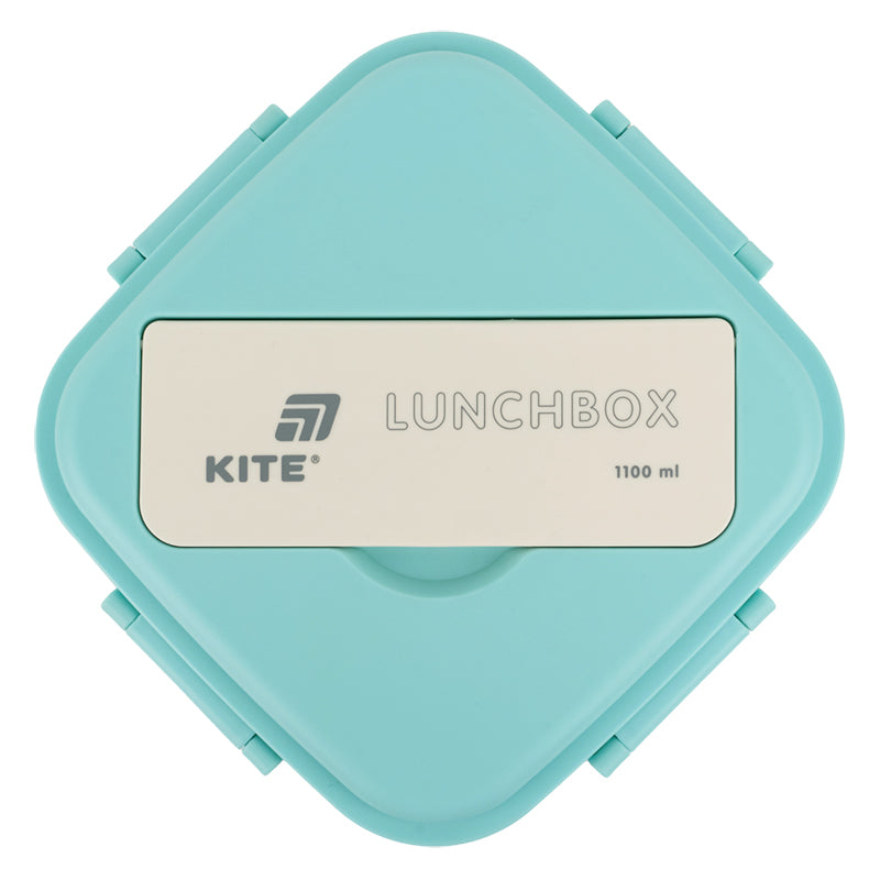 Ланчбокс з розділювачем Kite K26-186-2, 1100 мл, м'ятно-бежевий. Фото 7