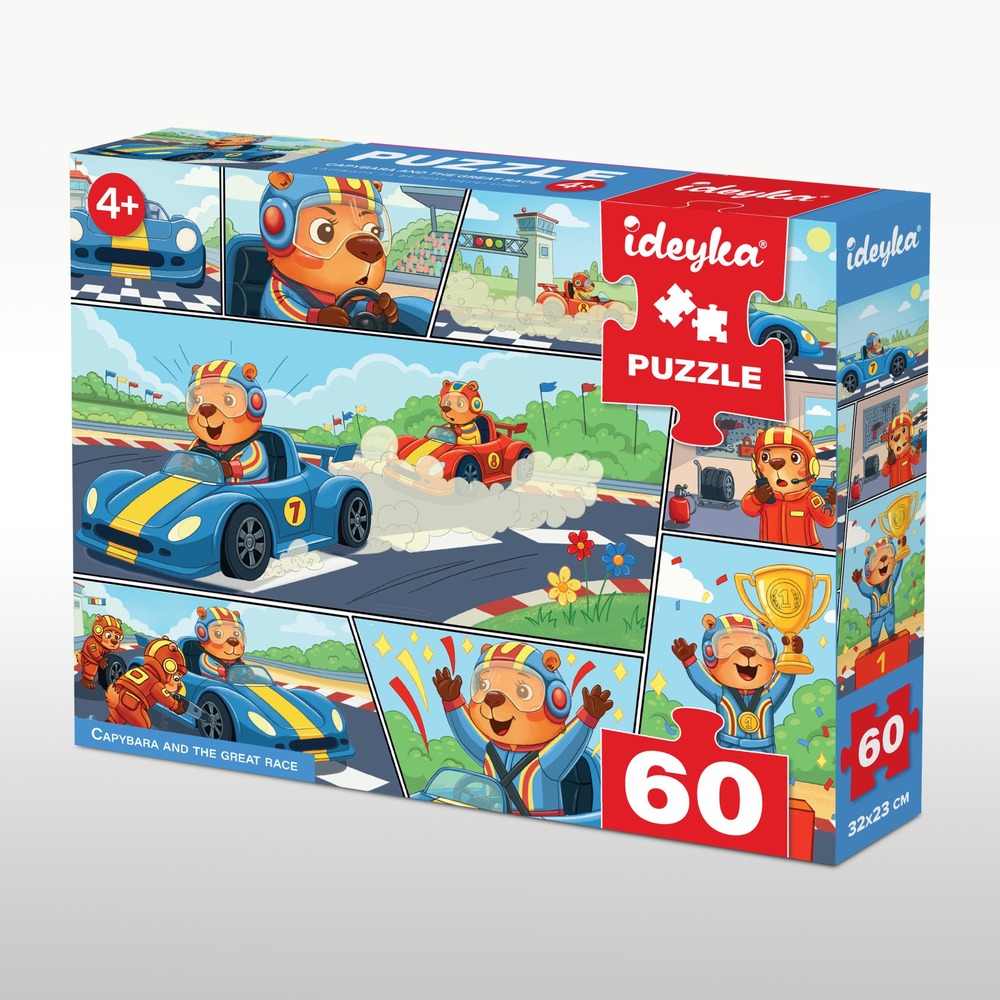 Пазл Ideyka 60 елементів - Капібара та великі перегони LP60-007. Фото 2