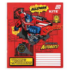 Зошит шкільний Kite Transformers TF26-232, 12 аркушів, клітинка. Фото 10