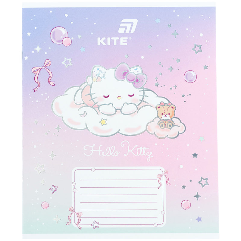 Зошит шкільний Kite Hello Kitty HK26-235-1, 12 аркушів, коса лінія. Фото 3
